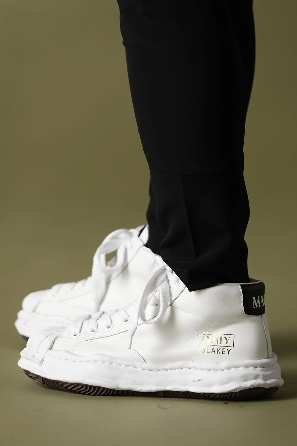 -BLAKEY High- Original STC sole leather Hi-top sneakers White