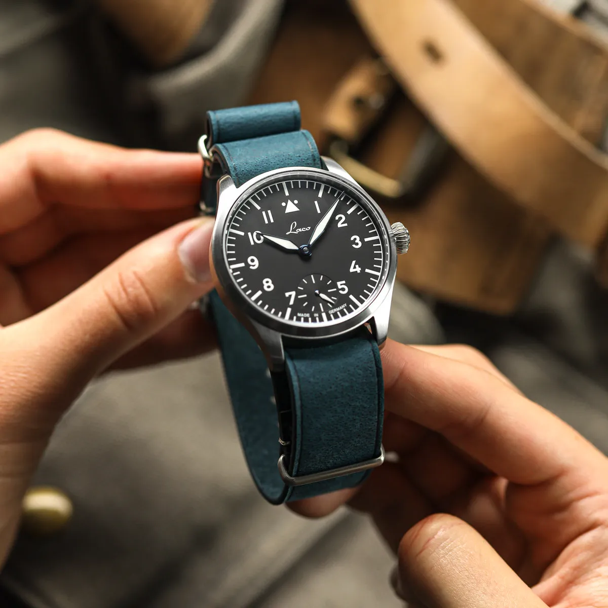 1973 British Military Watch Strap: OXFORD - Vintage Blue