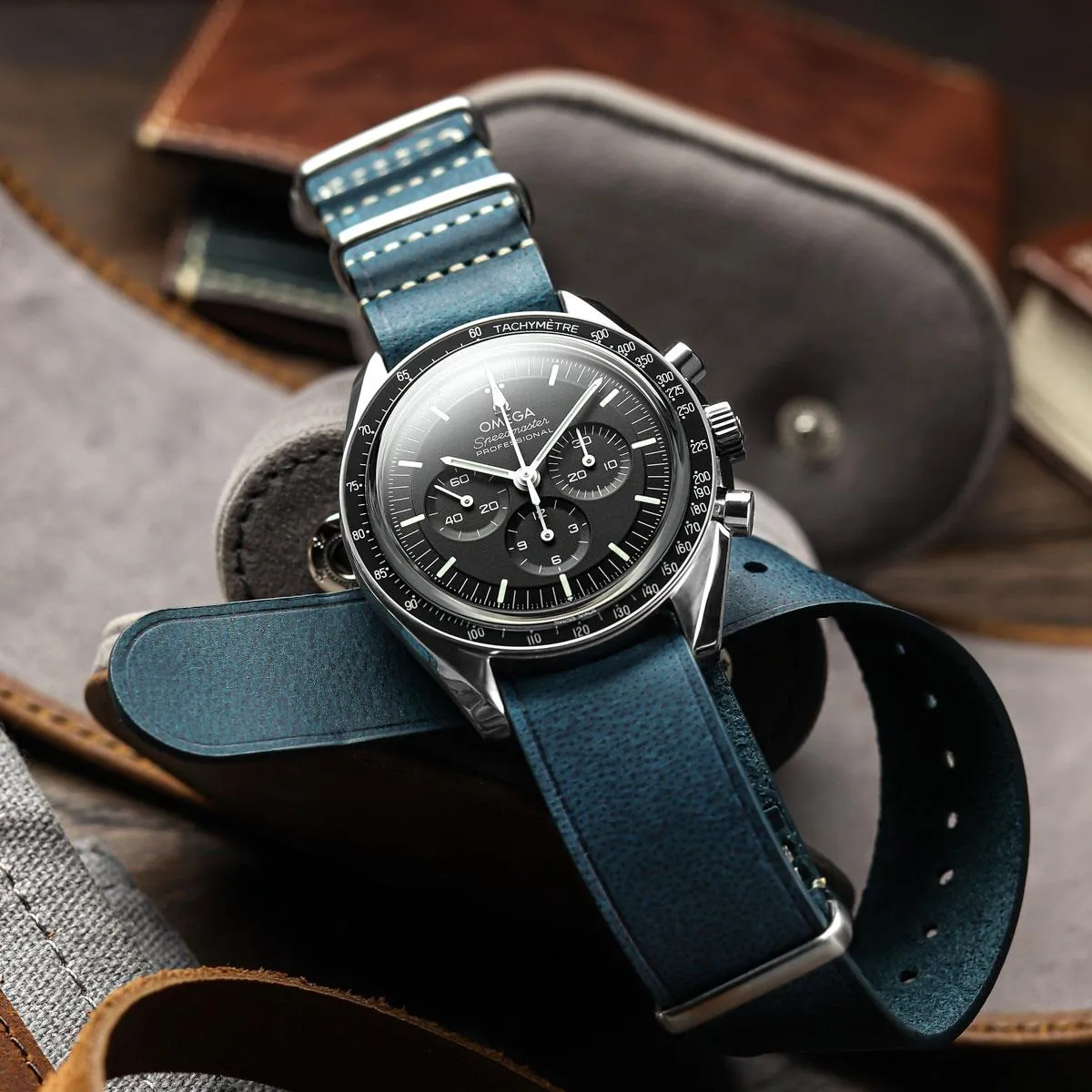 1973 British Military Watch Strap: OXFORD - Vintage Blue