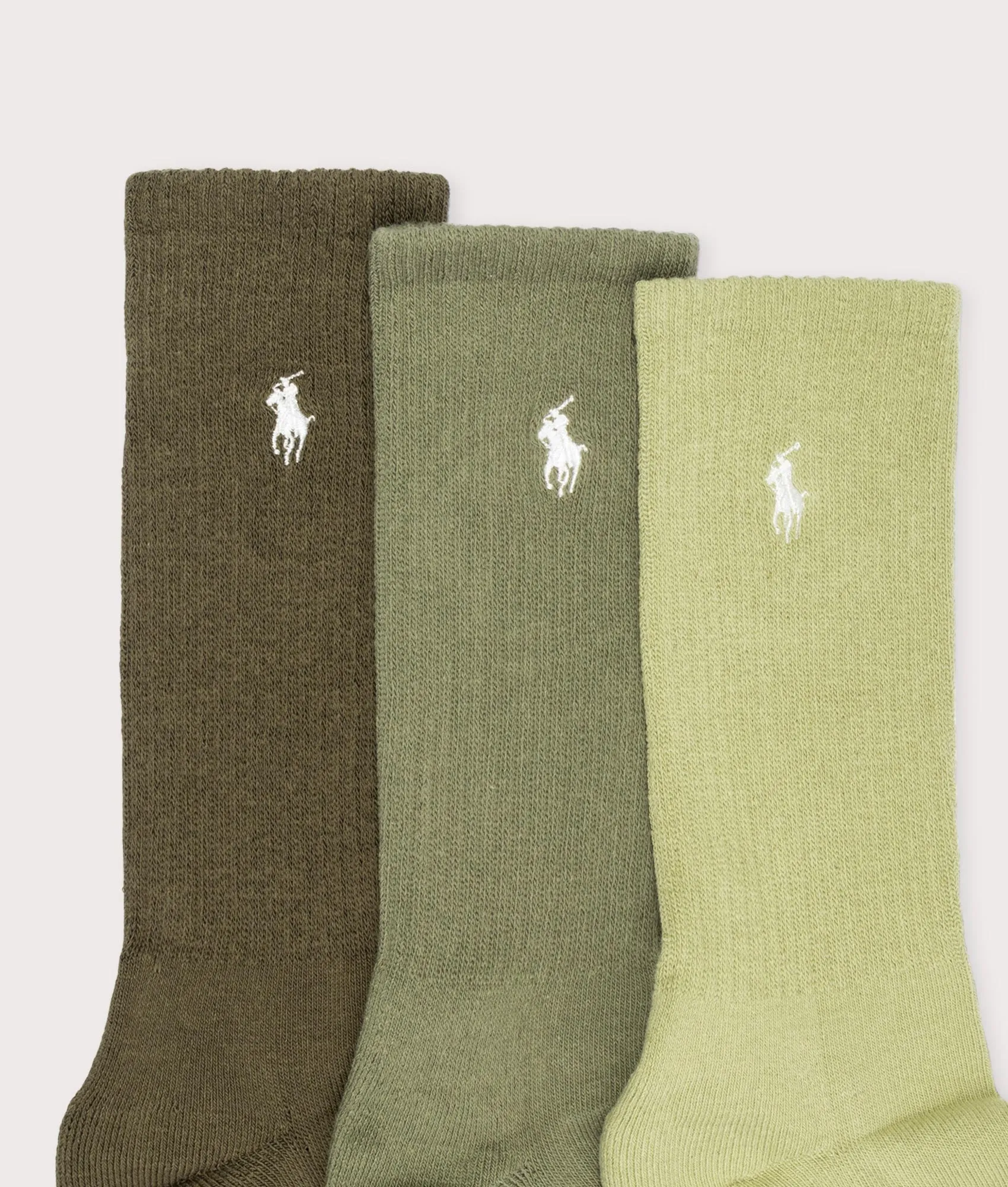 3 Pack of Cotton Blend Crew Socks