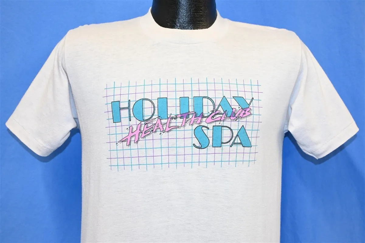 80s Holiday Spa Health Club Fitness Center Gym t-shirt Medium