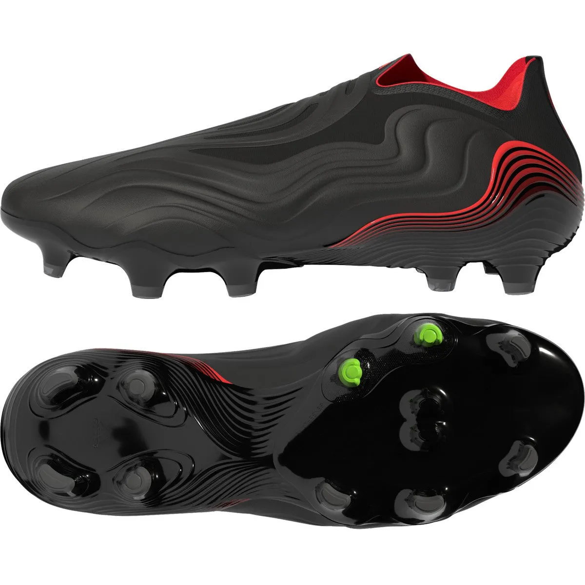 adidas Copa Sense  FG - Black/Solar Red/Solar Green