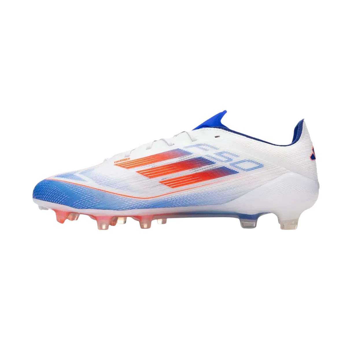 Adidas F50 Elite Laceless FG Advancement White Bleu Red - Goatkits Boots