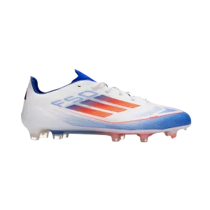 Adidas F50 Elite Laceless FG Advancement White Bleu Red - Goatkits Boots