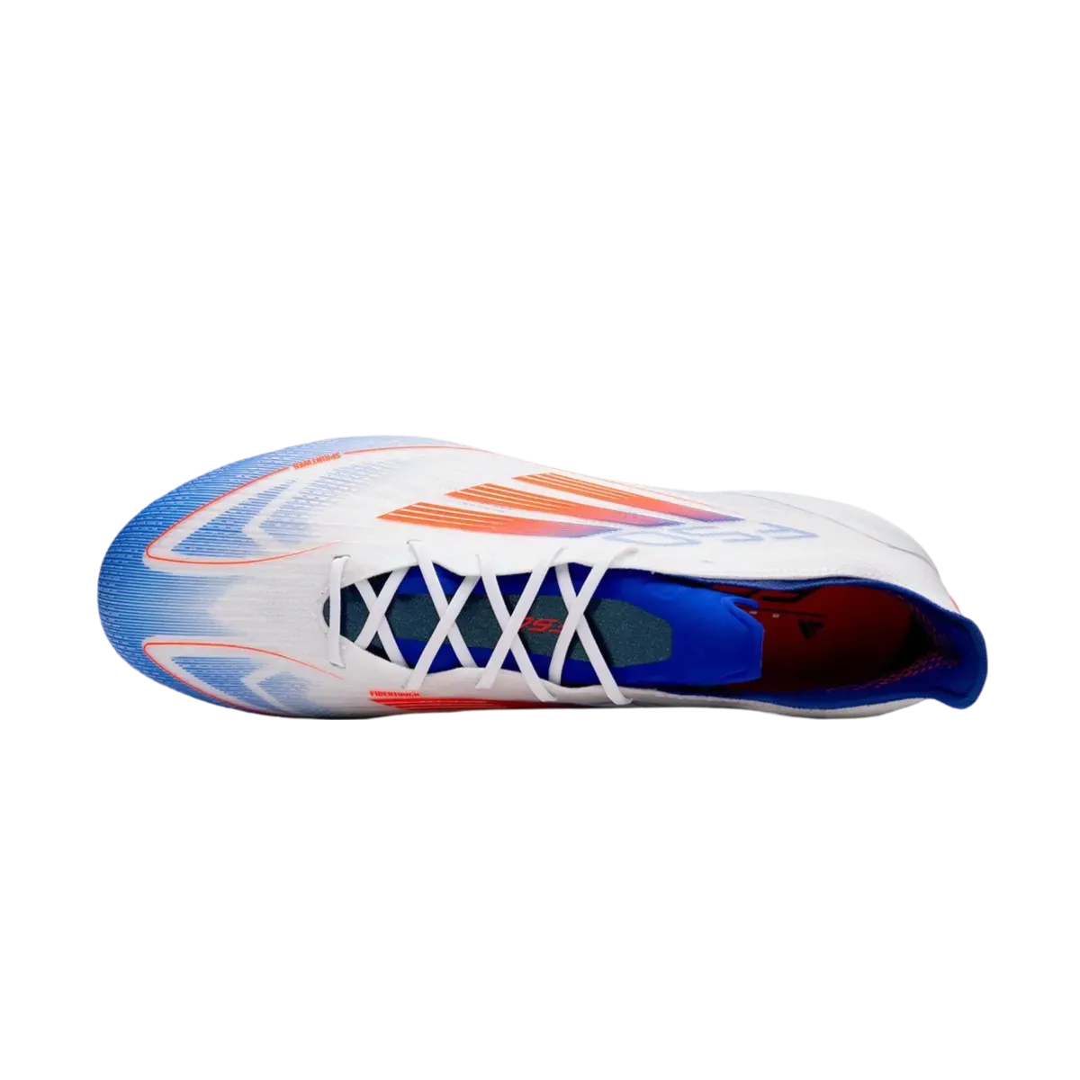 Adidas F50 Elite Laceless FG Advancement White Bleu Red - Goatkits Boots