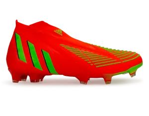 adidas Men's Predator Edge  FG Solar Red/Solar Green