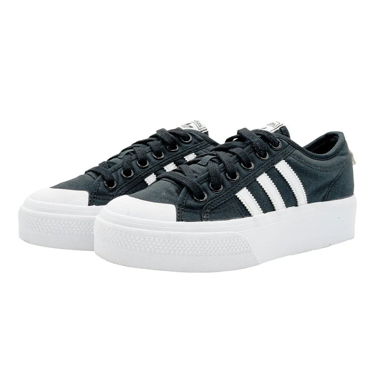 Adidas Nizza Platform Low-Top Sneakers Fabric Black Colour For Men