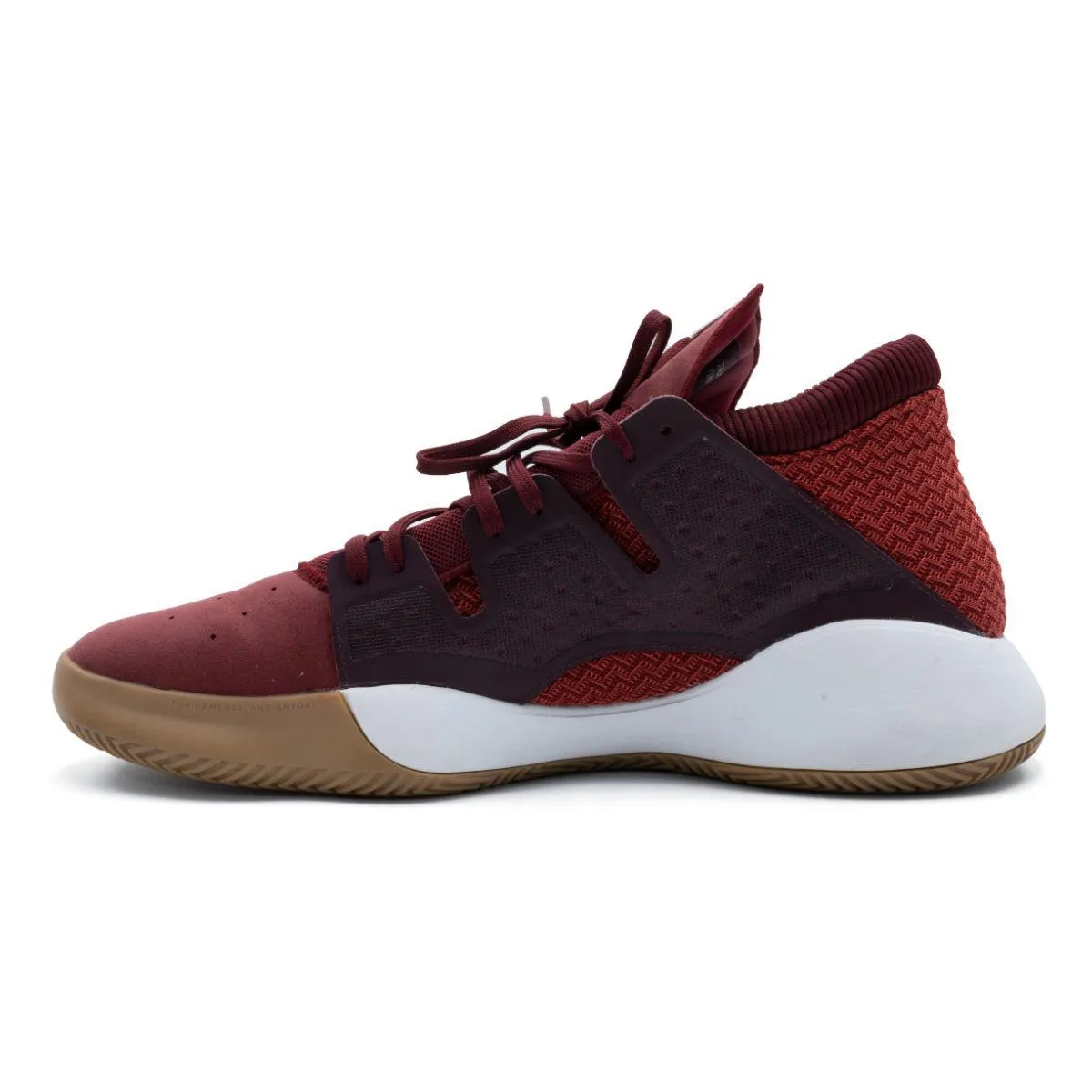 Adidas Pro Vision Sport Shoes Fabric Burgundy Colour For Men