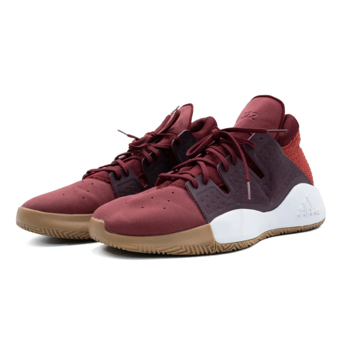Adidas Pro Vision Sport Shoes Fabric Burgundy Colour For Men