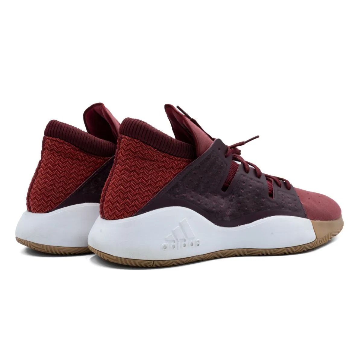 Adidas Pro Vision Sport Shoes Fabric Burgundy Colour For Men