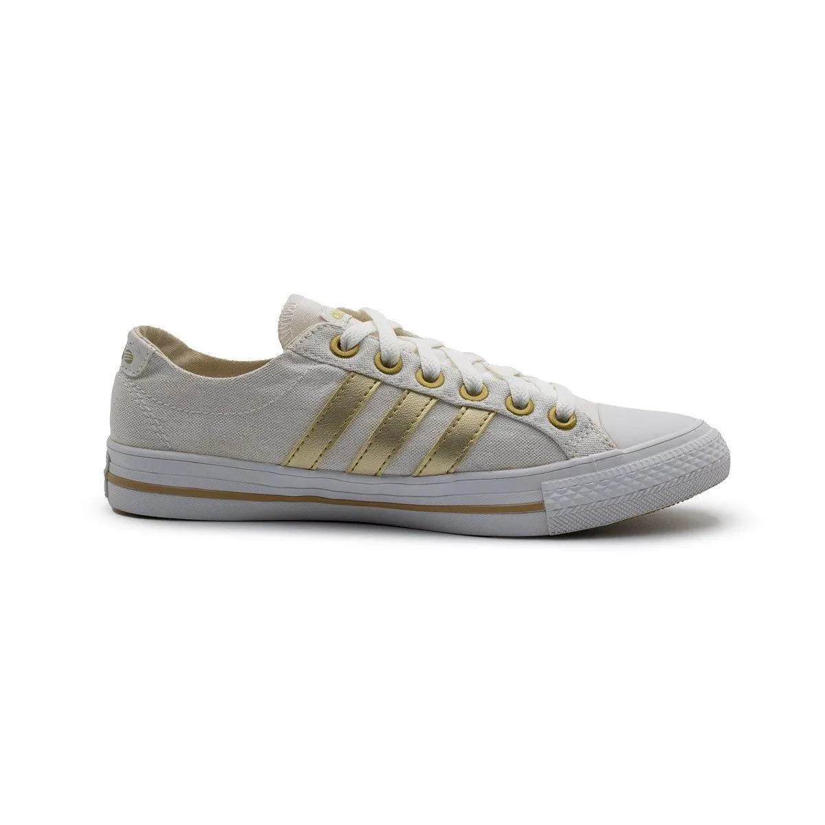 Adidas Vineo 3 Stripes Low-Top Sneakers Fabric White Colour For Women