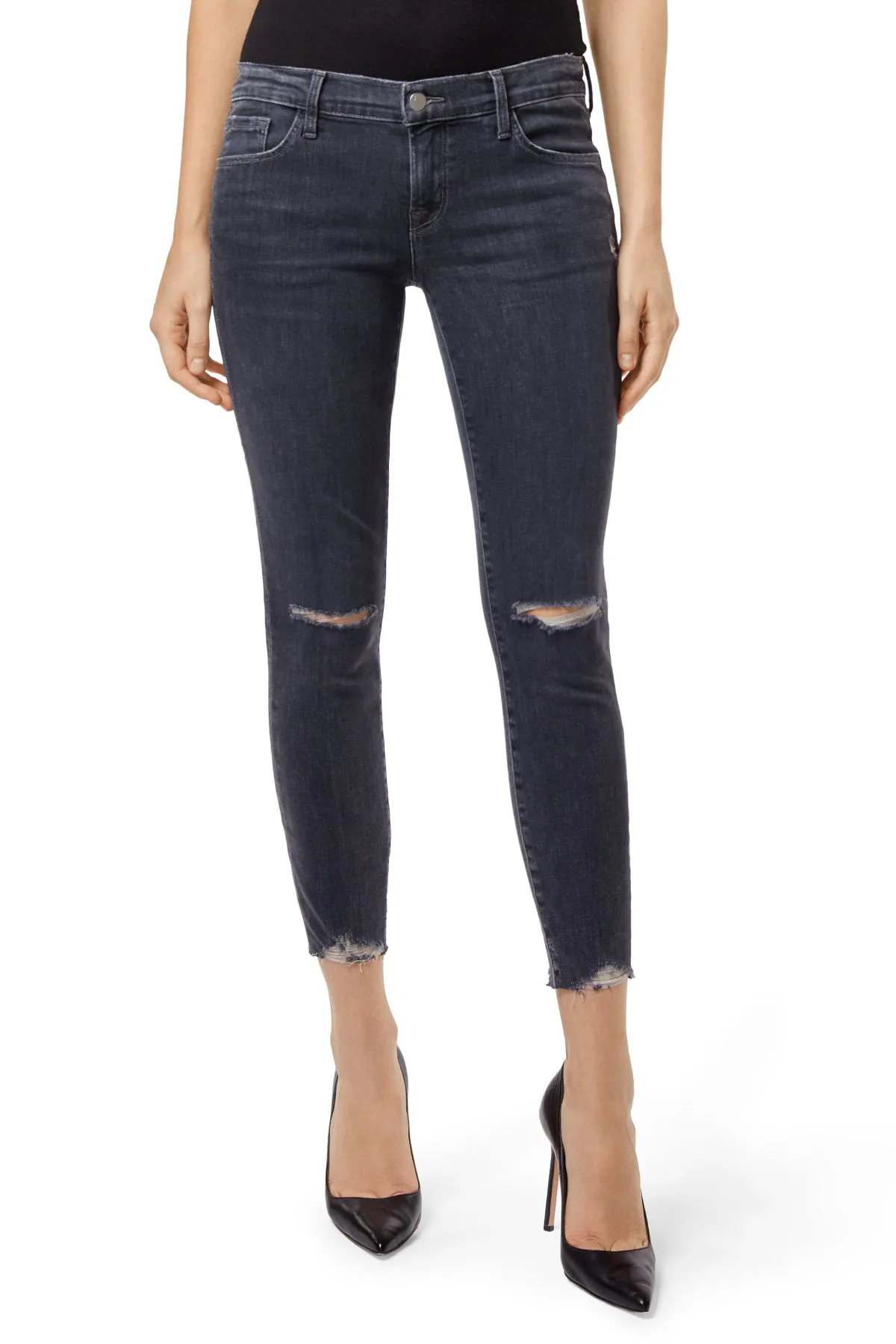 Alana High-Rise Cropped Super Skinny Ashes Jeans