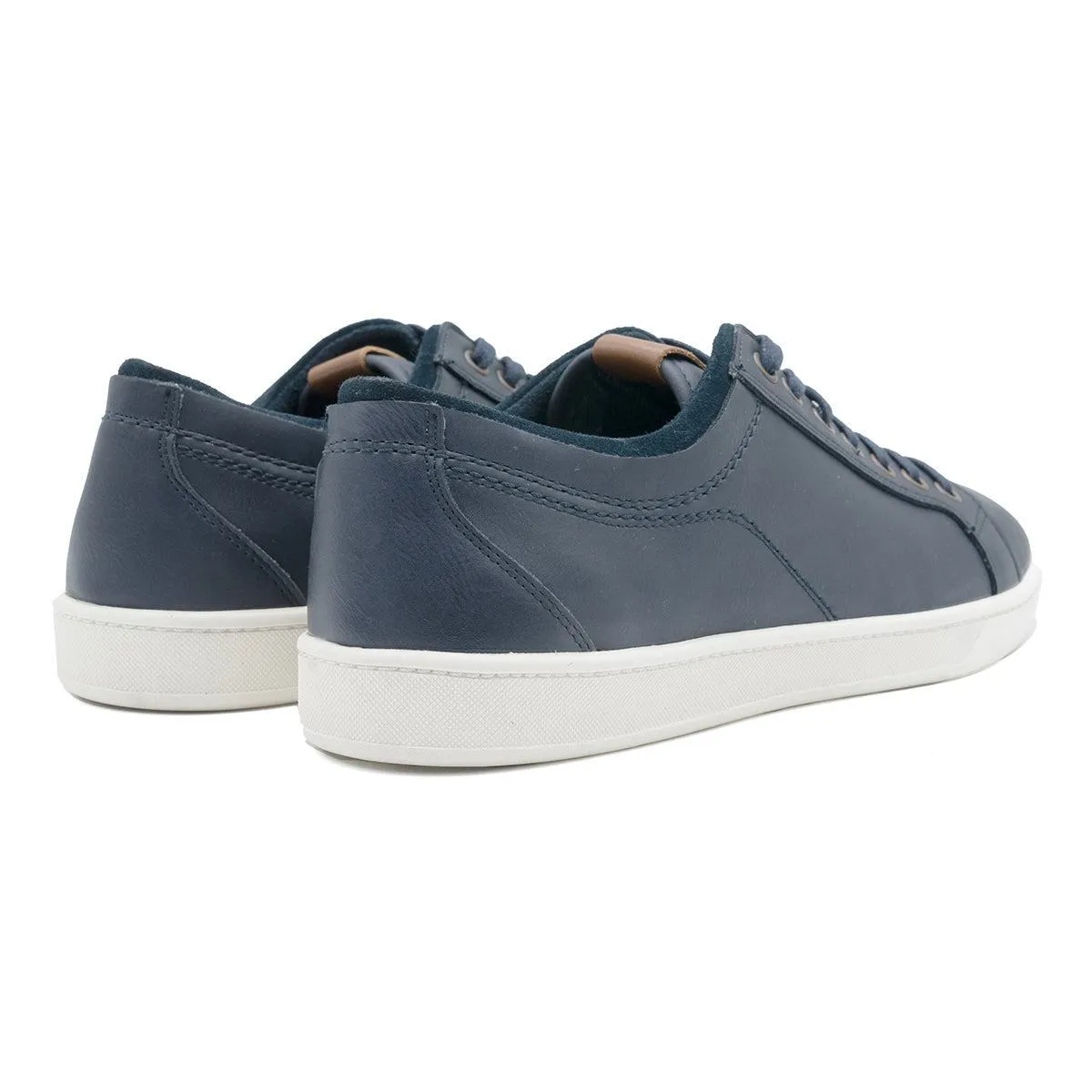 Aldo Dworerid Low-Top Sneakers Leather Blue Colour For Men