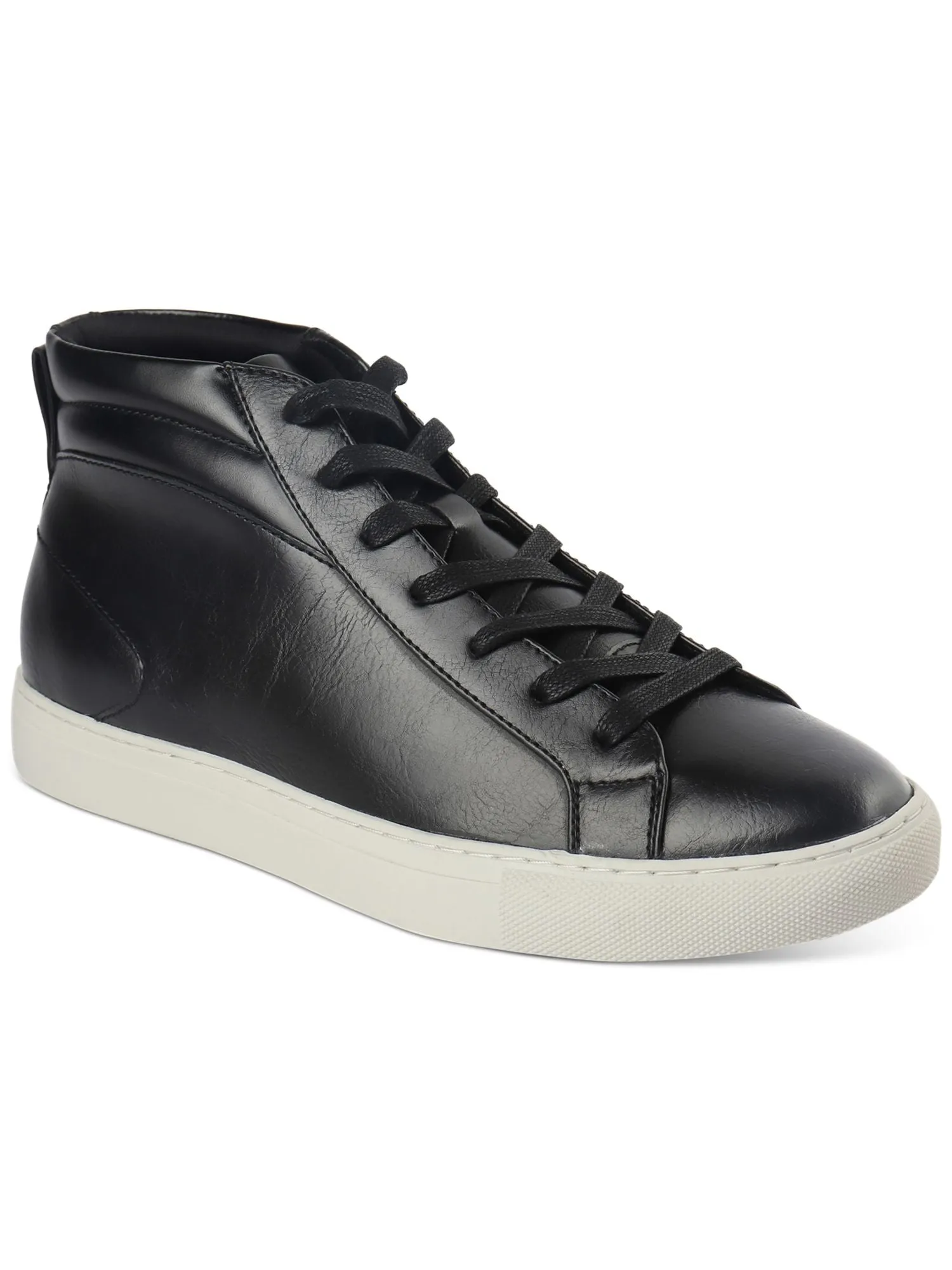 ALFANI Mens Black Heel Pull-Tab Padded Jensen Round Toe Platform Lace-Up Sneakers Shoes M