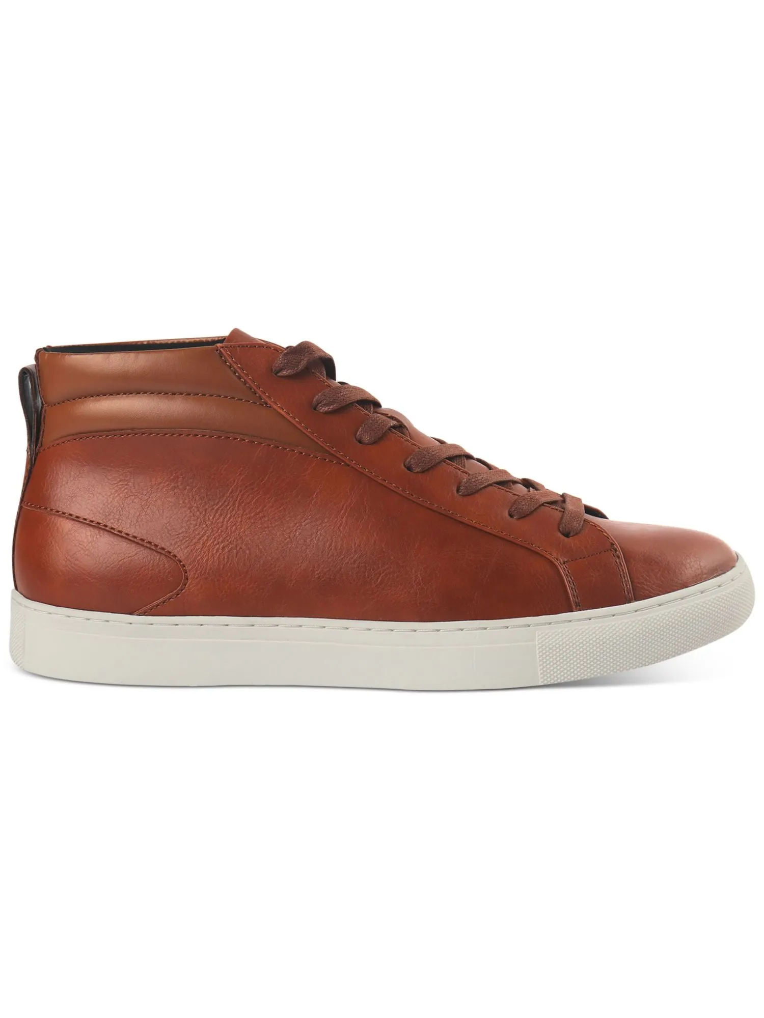 ALFANI Mens Brown Pull Tab Cushioned Jensen Round Toe Platform Lace-Up Sneakers Shoes M