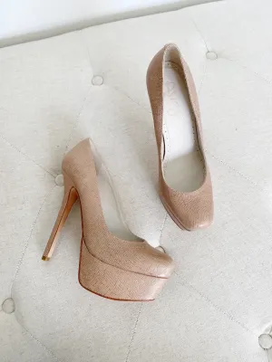 Alice   Olivia by Stacey Bendet Nude Heels 38
