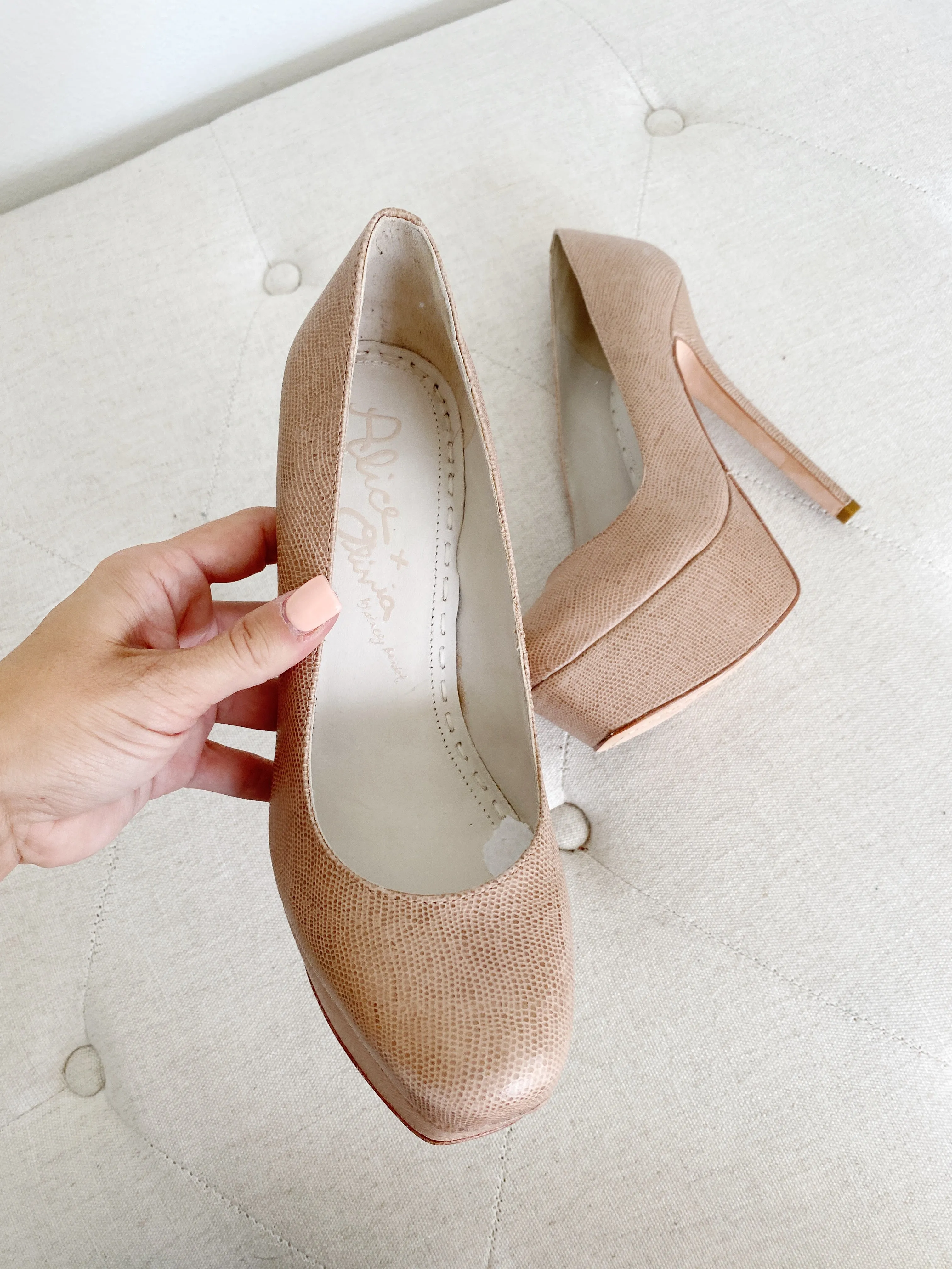 Alice   Olivia by Stacey Bendet Nude Heels 38