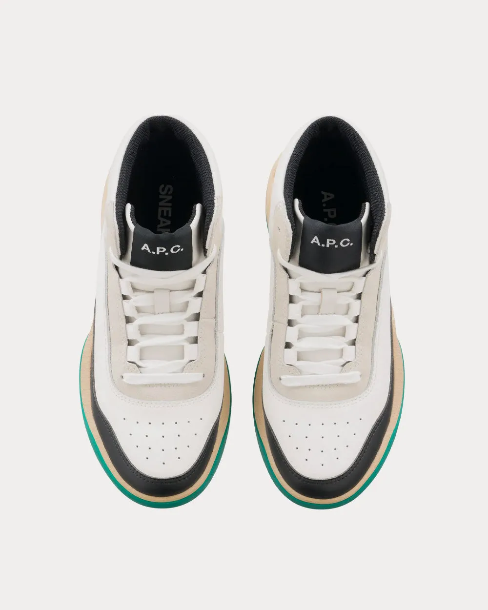 Andréa Haute Green High Top Sneakers