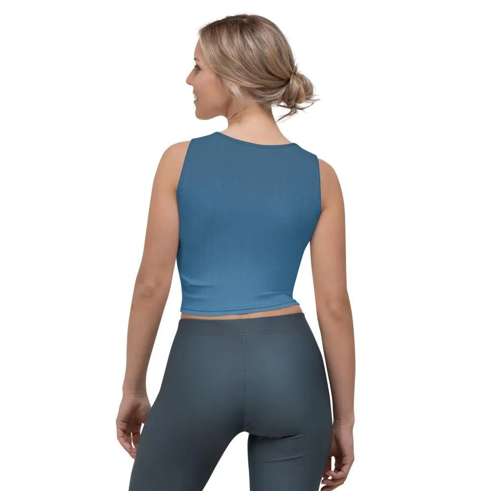 Arctic Sea Ombre Crop Top