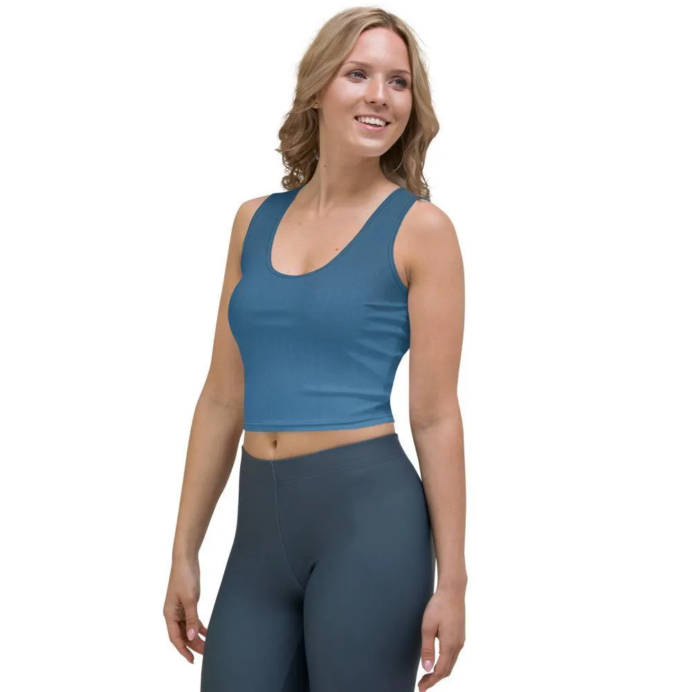Arctic Sea Ombre Crop Top