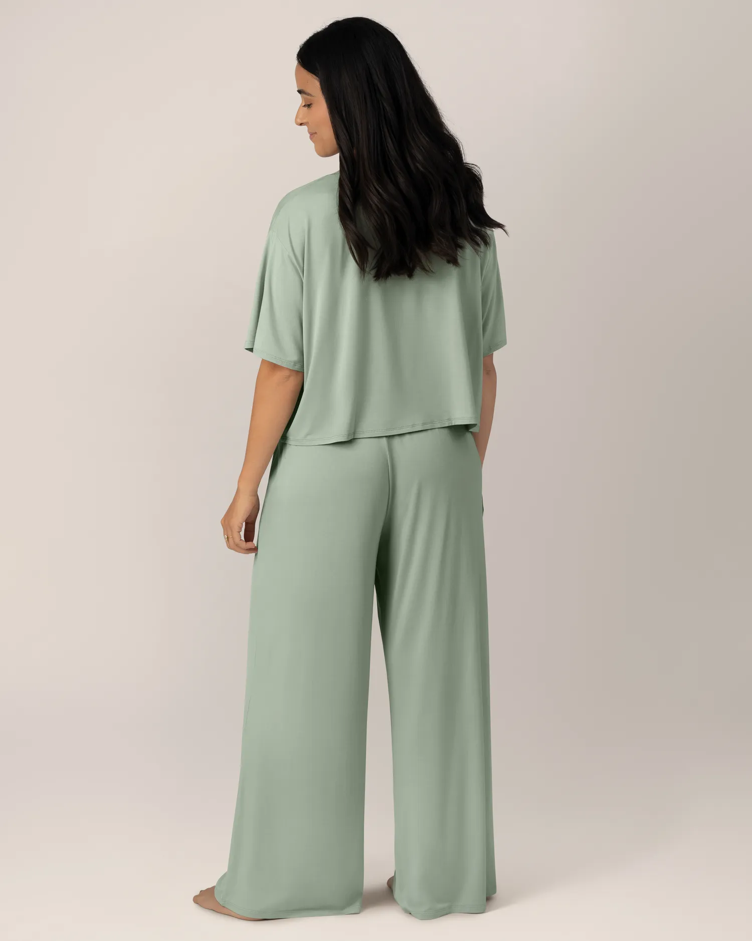 Aria Bamboo Casual Lounge Pant | Aqua Mist