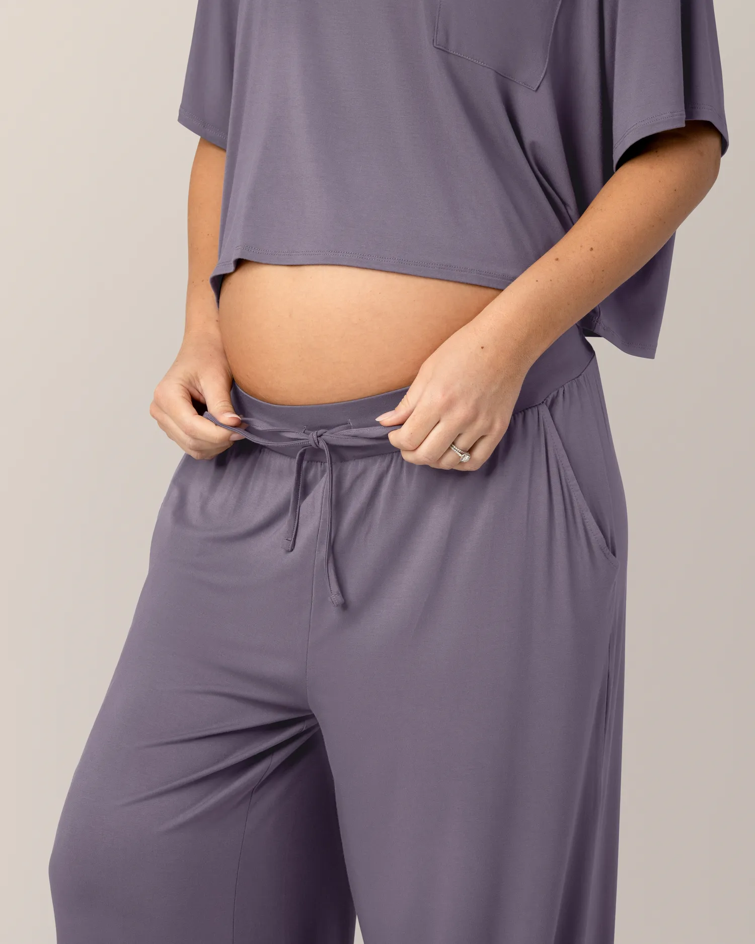 Aria Bamboo Casual Lounge Pant | Granite