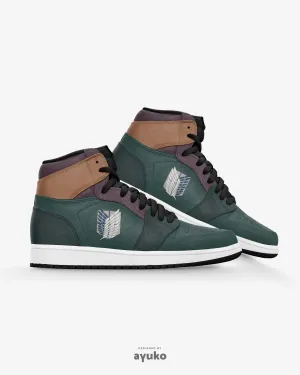 Attack On Titan Survey Corps Air JD1 Mid Anime Shoes