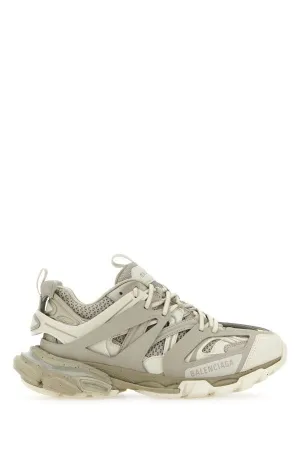 BALENCIAGA | Two-tone synthetic leather and fabric sneakers