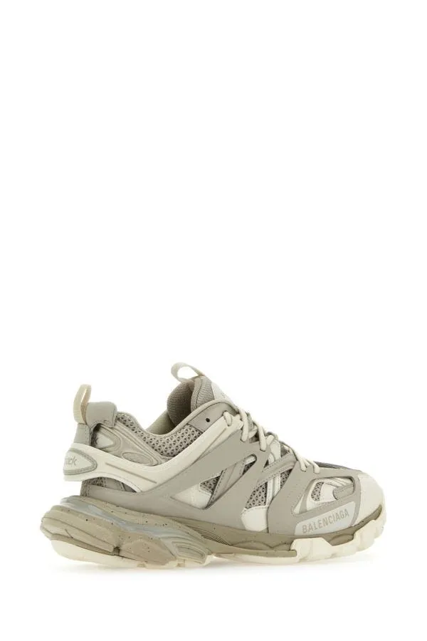 BALENCIAGA | Two-tone synthetic leather and fabric sneakers