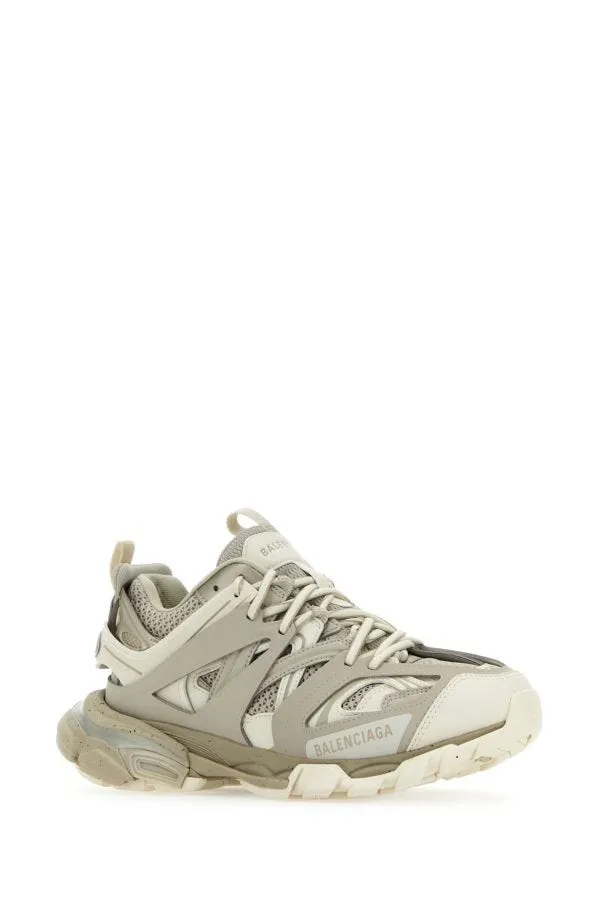 BALENCIAGA | Two-tone synthetic leather and fabric sneakers