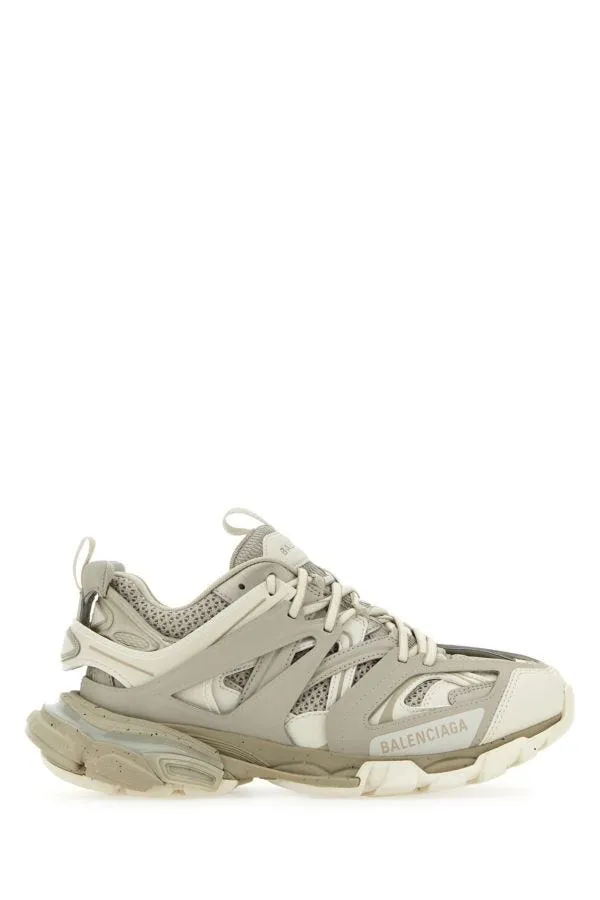 BALENCIAGA | Two-tone synthetic leather and fabric sneakers