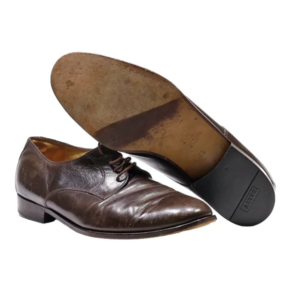 BALLY Oxford Shoes Brown Leather Mens UK 7.5