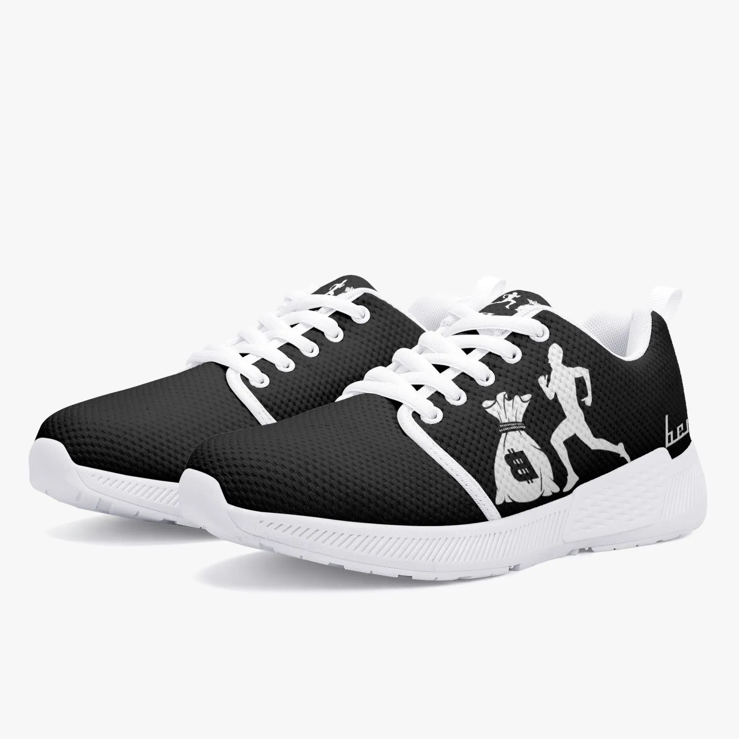 “Benji” White/Black (White logo) Running shoes