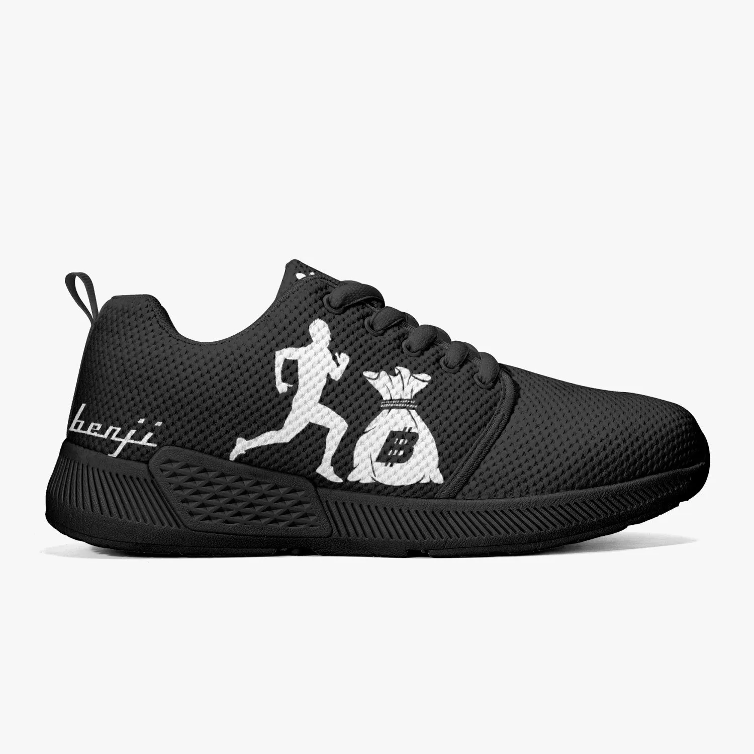 “Benji” White/Black (White logo) Running shoes