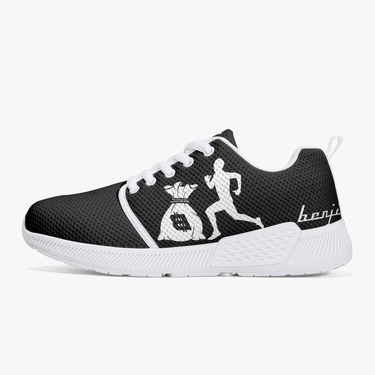 “Benji” White/Black (White logo) Running shoes
