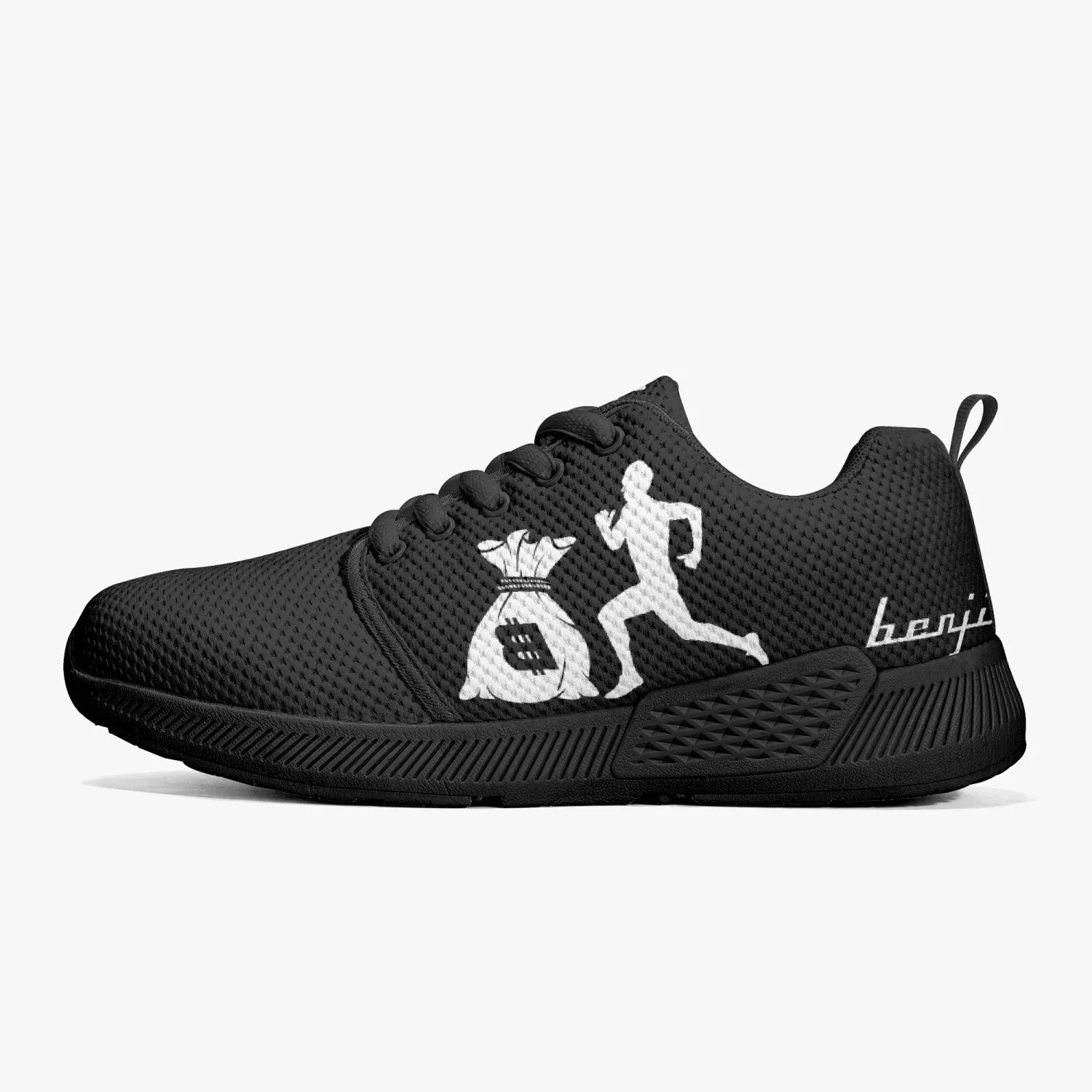 “Benji” White/Black (White logo) Running shoes