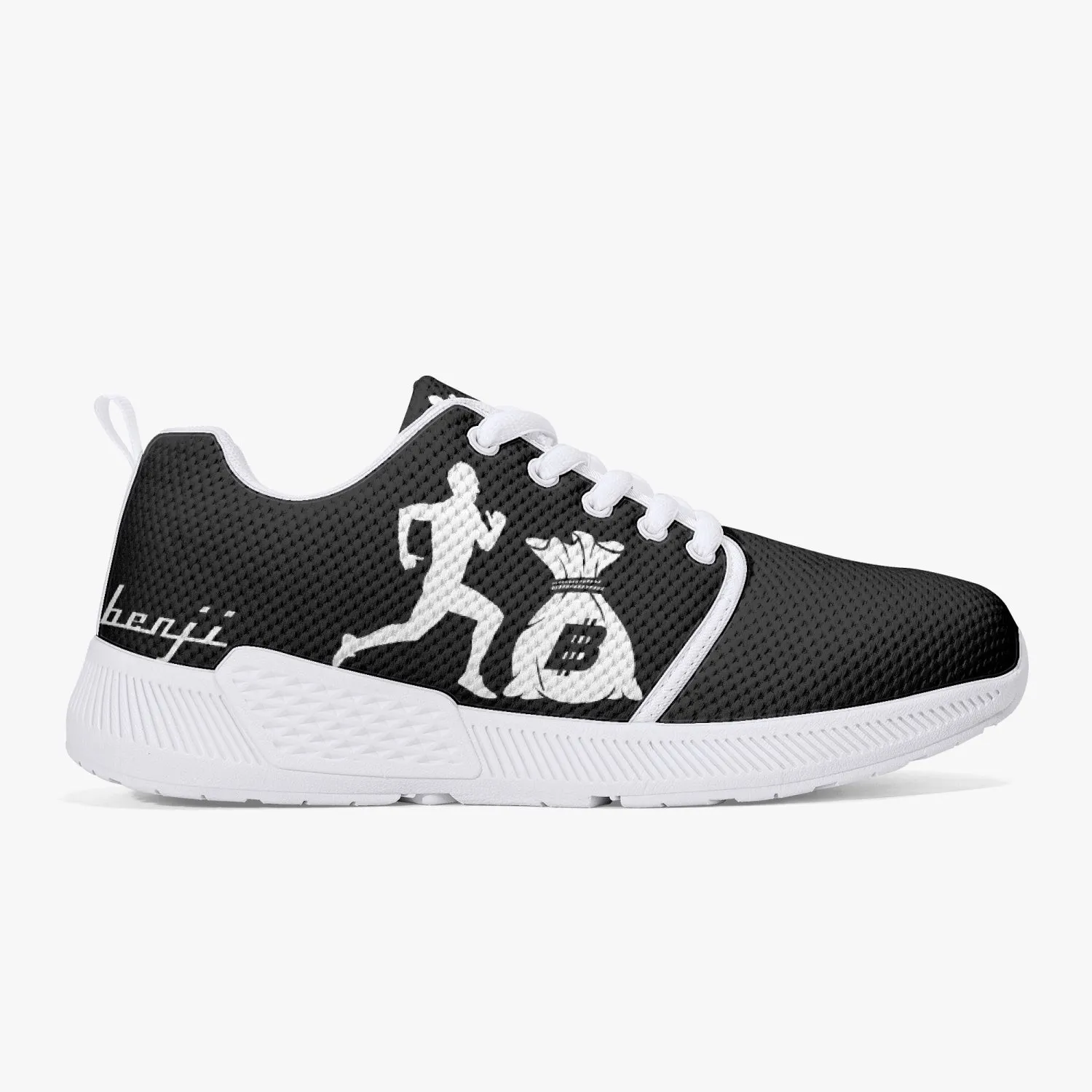 “Benji” White/Black (White logo) Running shoes