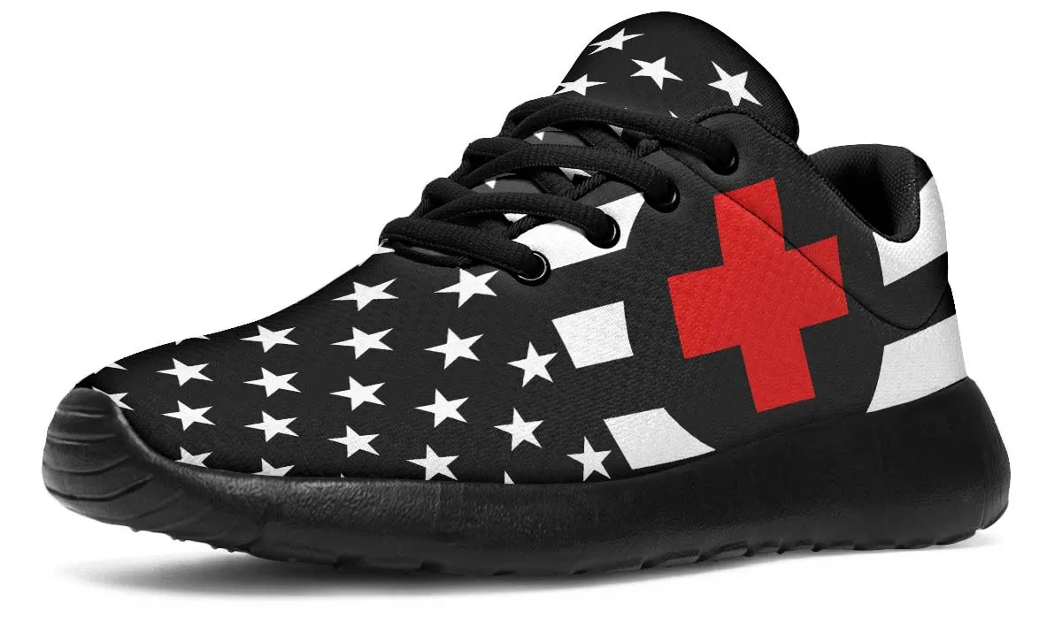 Black And White USA Nurse