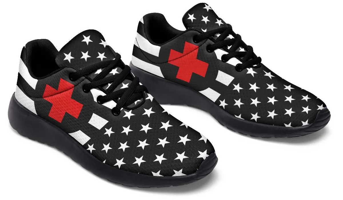 Black And White USA Nurse