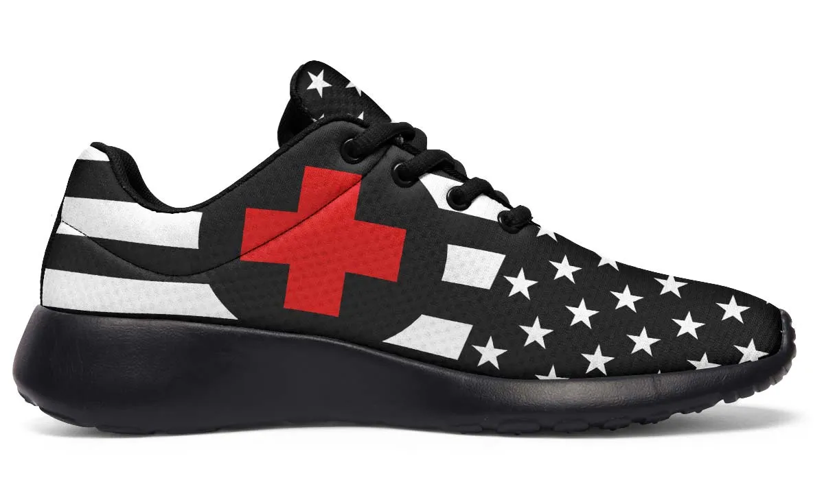 Black And White USA Nurse