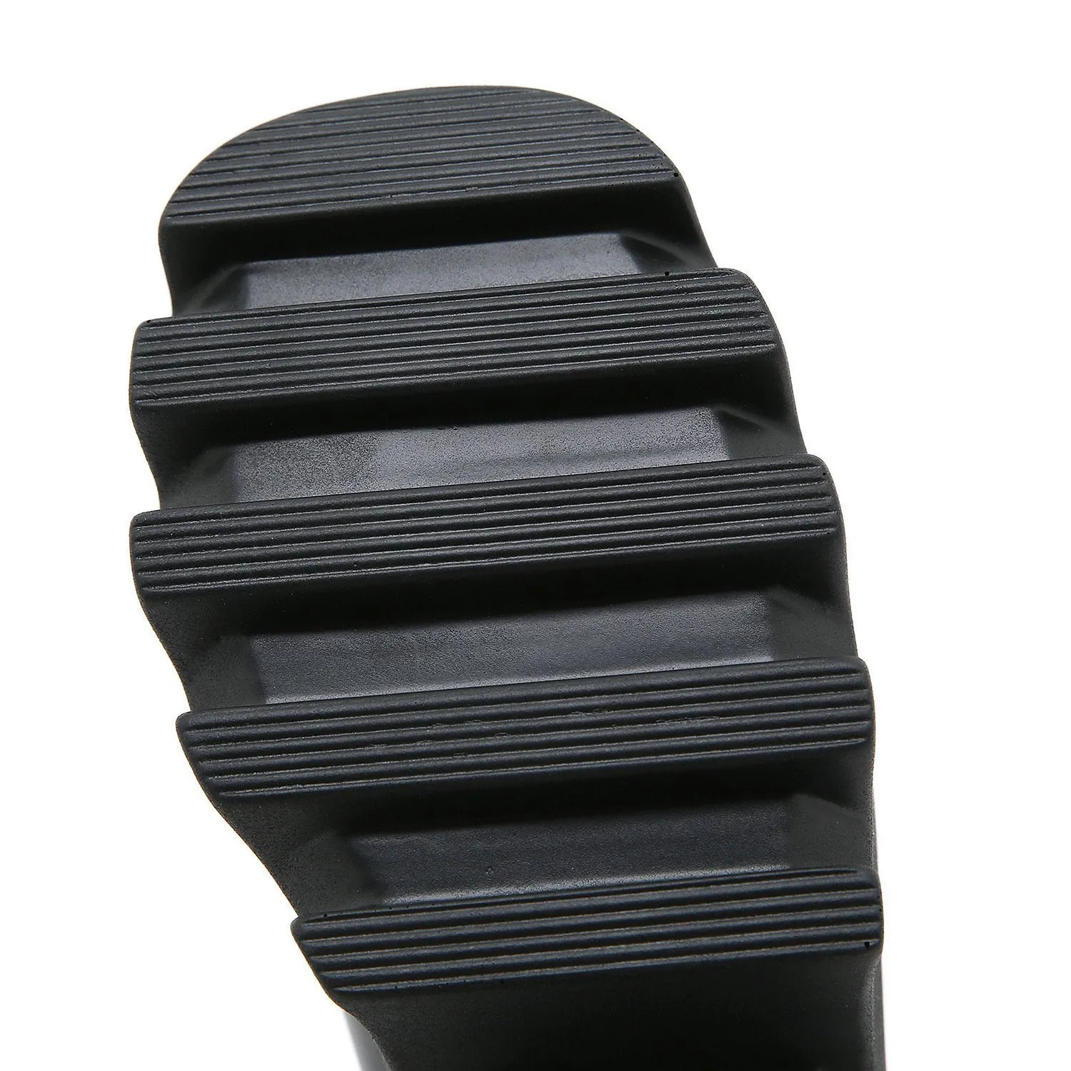 Black chunky platform high cut chelsea boots for women