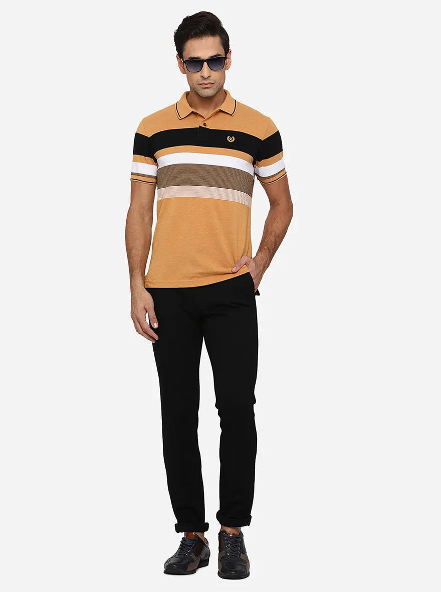 Black Washed Venice Fit Casual Trouser | JadeBlue