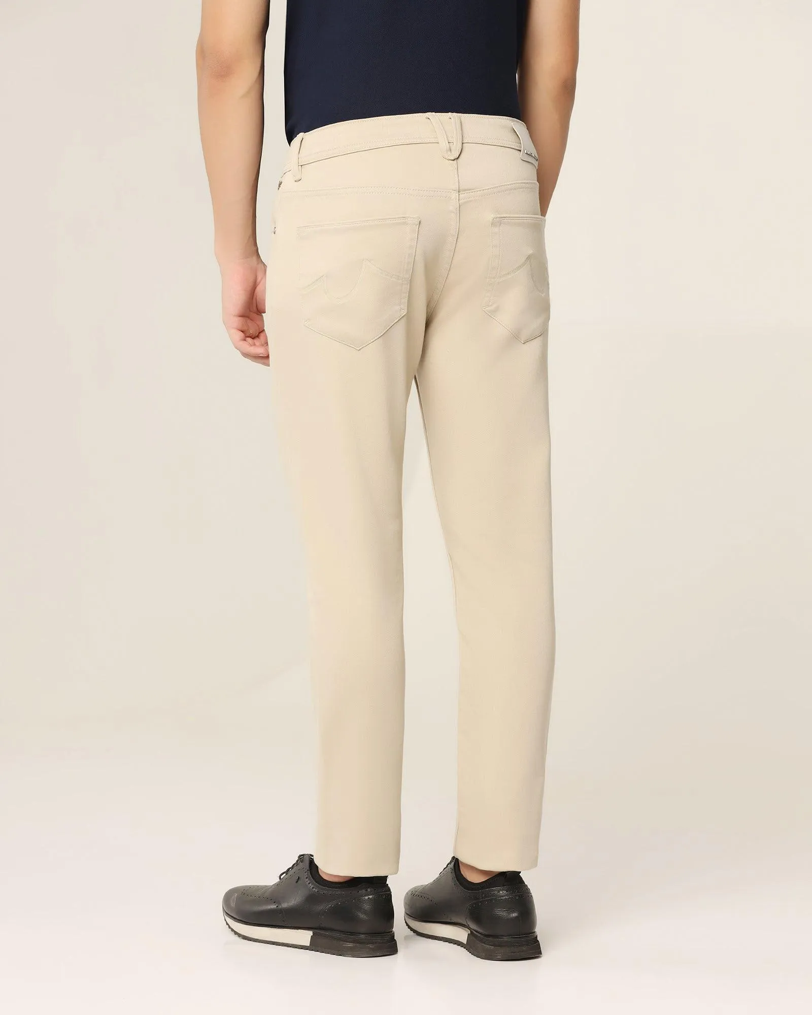 Bleed Zero Slim Yonk Fit Beige Jeans - Abto