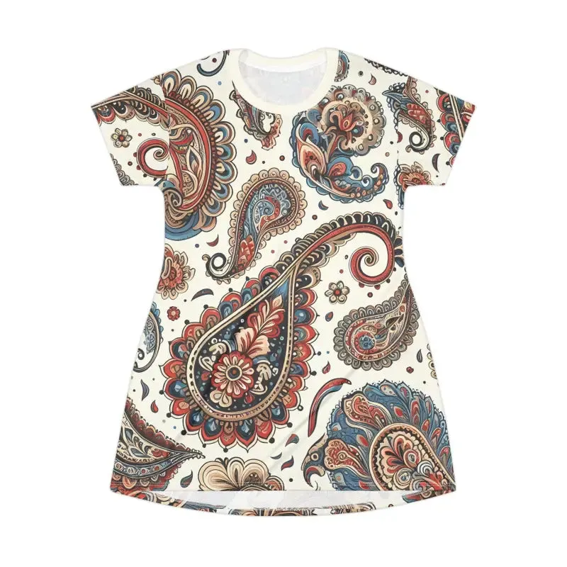 Bold Chic Paisley t Shirt Dress for Unique Vibes