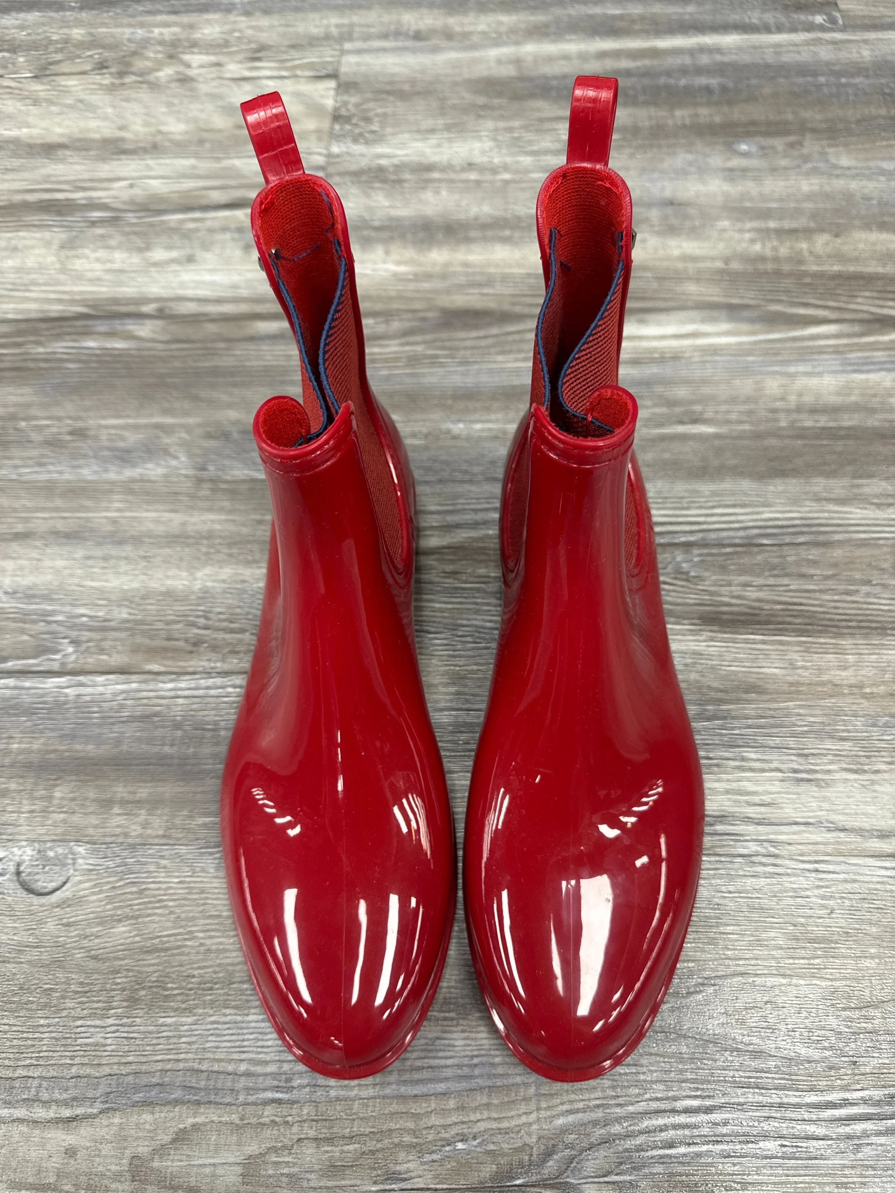 Boots Rain By Clothes Mentor In Red, Size: 9