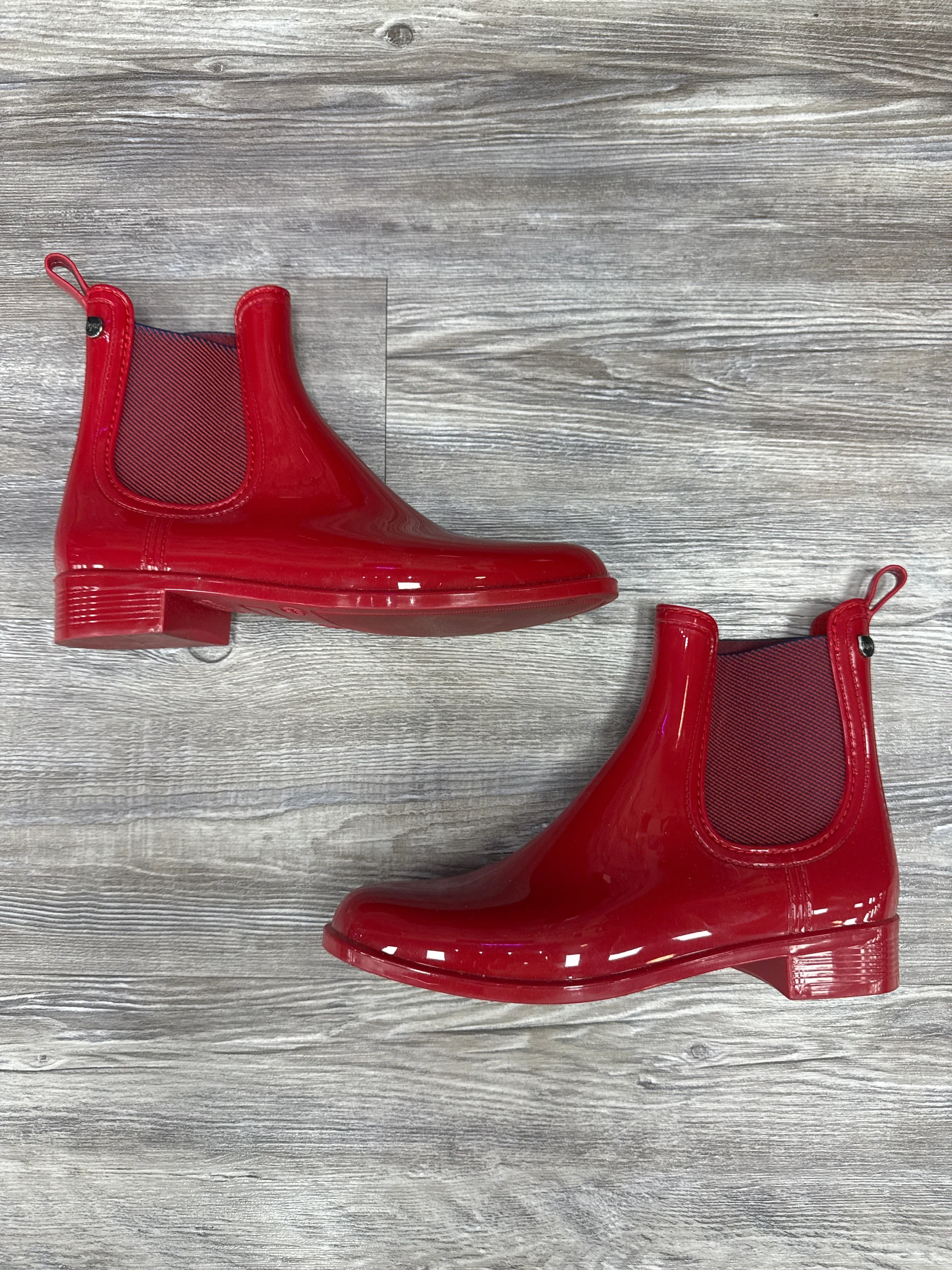 Boots Rain By Clothes Mentor In Red, Size: 9