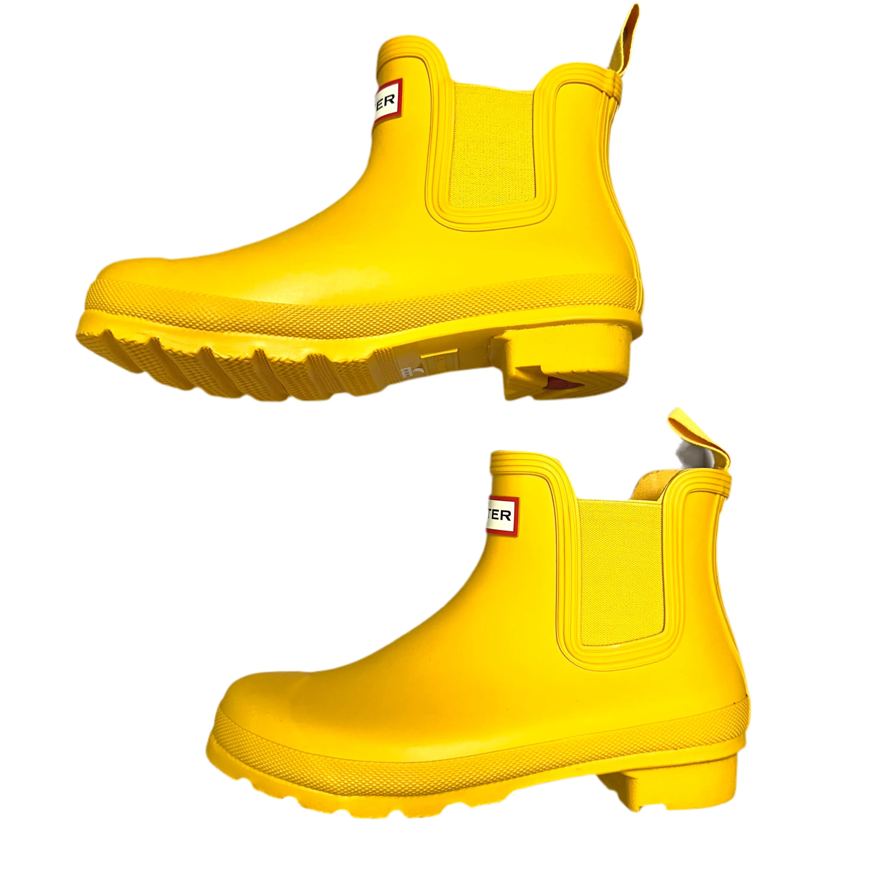 Boots Rain By Hunter In Yellow, Size: 6