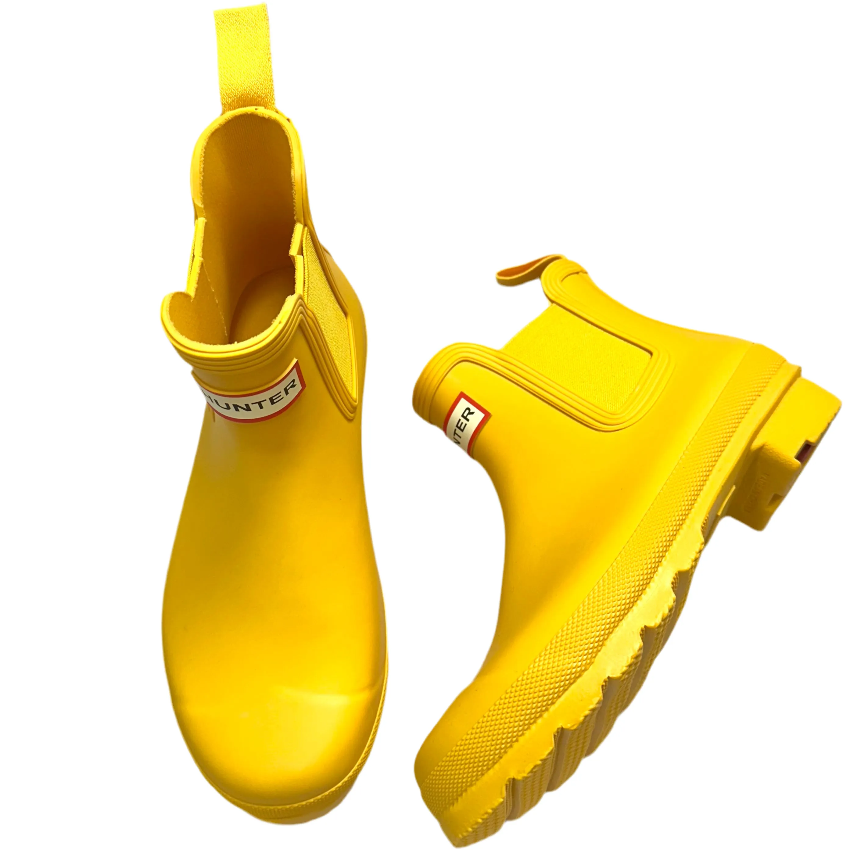 Boots Rain By Hunter In Yellow, Size: 6