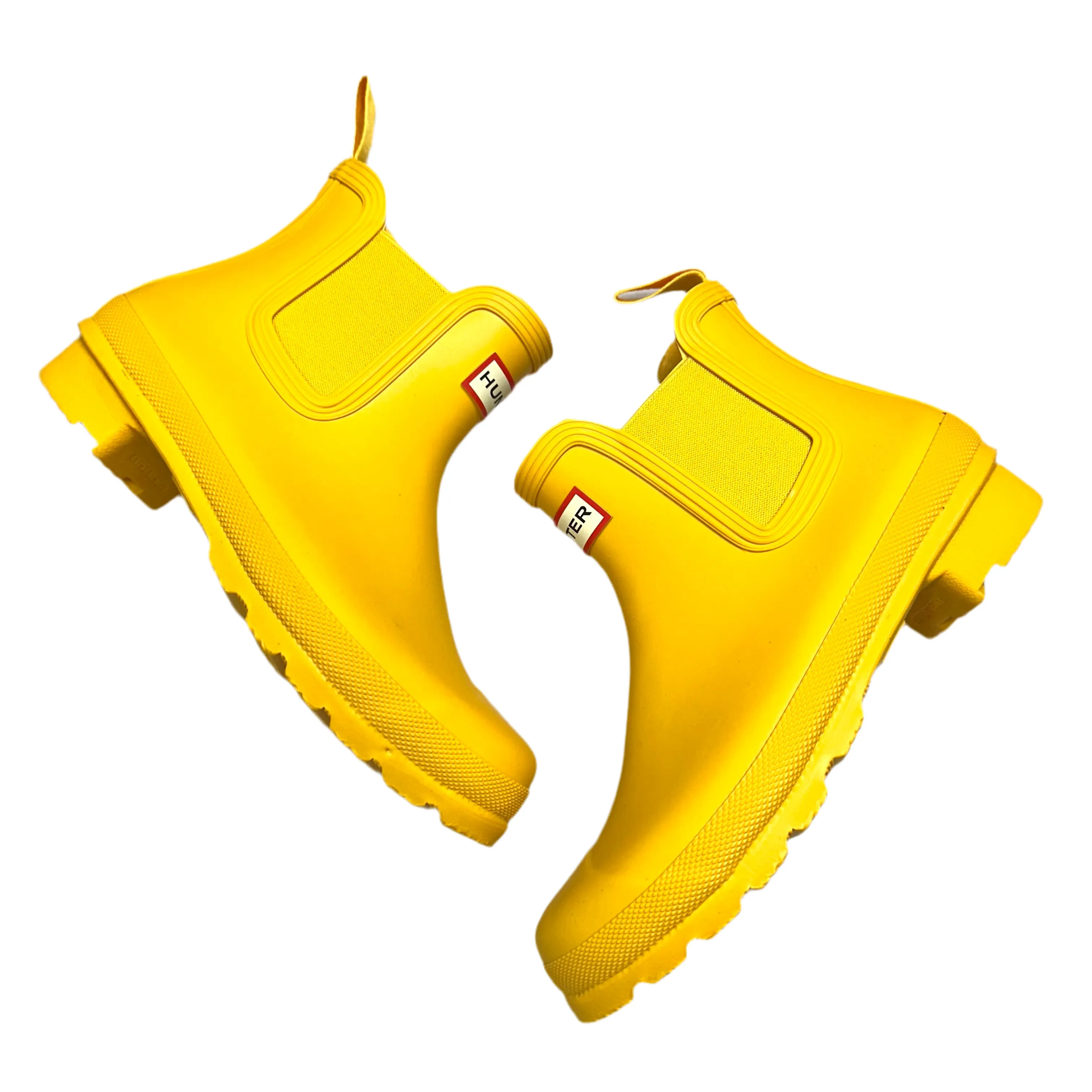 Boots Rain By Hunter In Yellow, Size: 6