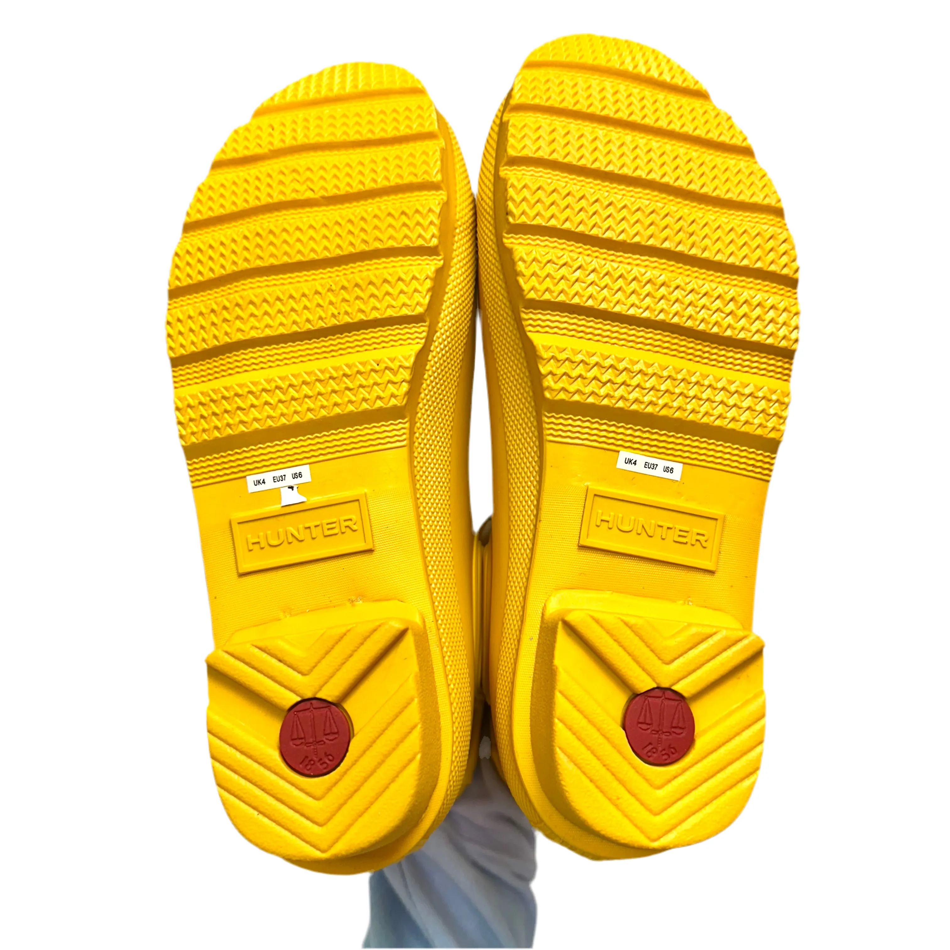 Boots Rain By Hunter In Yellow, Size: 6